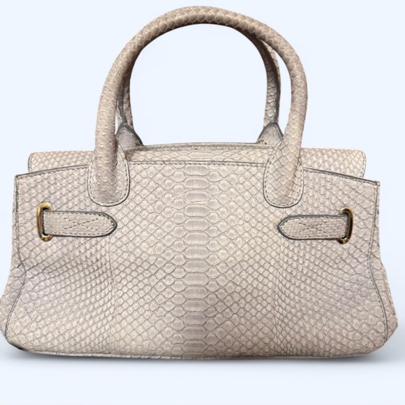 Asprey of London 1781 lavender python bag with gold hardware - Picture 2 of 8